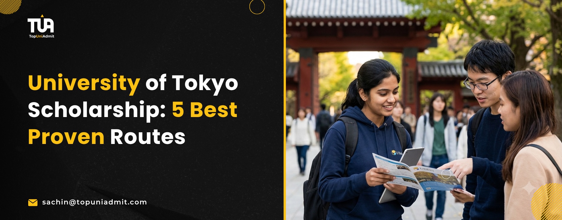 University of Tokyo scholarship routes for Indian graduate applicants on the Todai campus